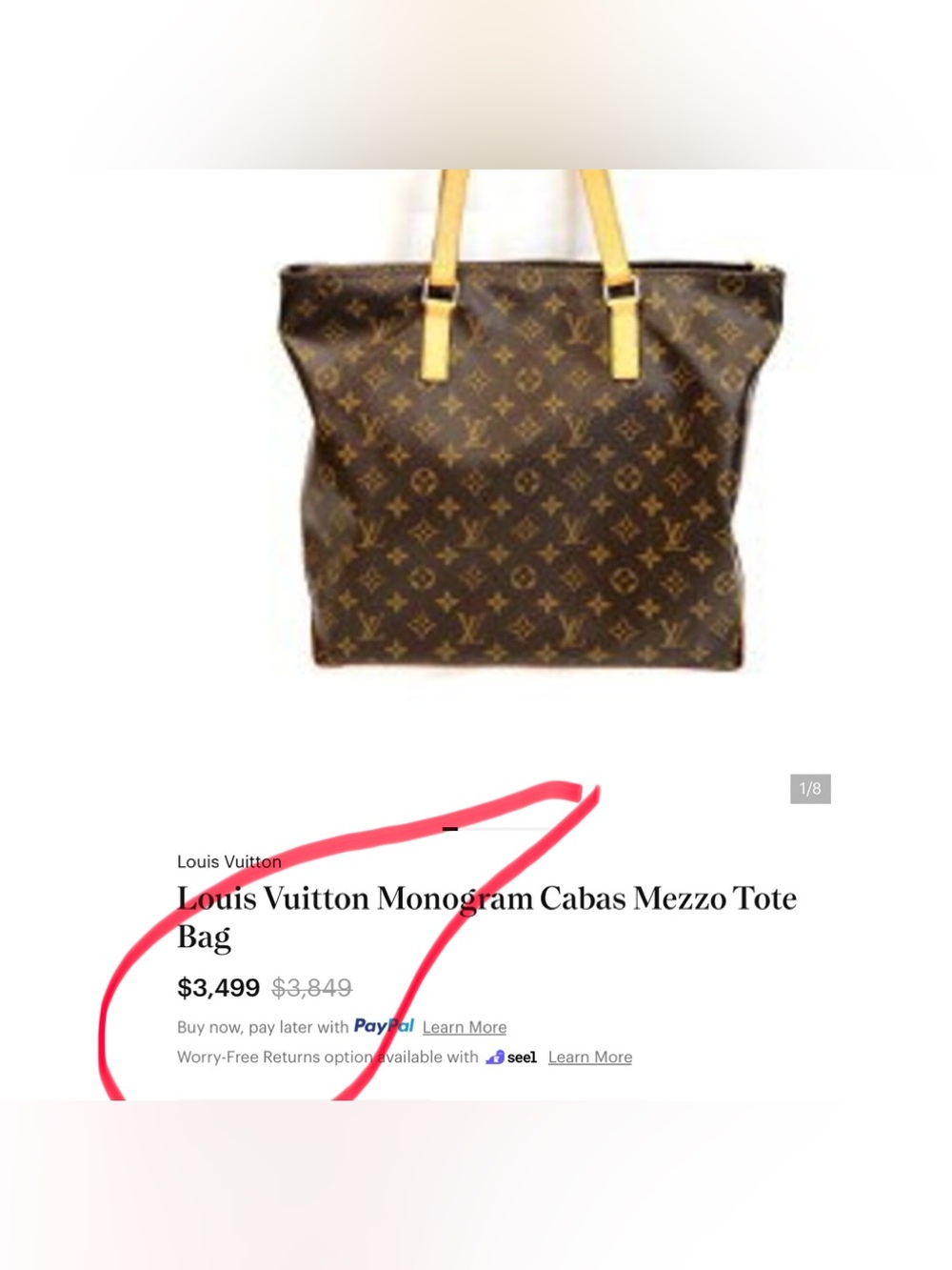 âś…LV LAST1 LARGEBAG+LONG WALLET GENUINE REAL AUTHENTIC LV BUNDLE DEAL - Picture 2 of 16
